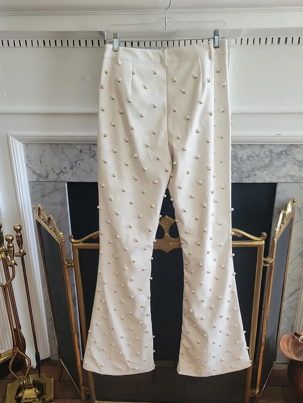Fashion Nova Claire Embellished Faux Leather Pant - Picture 10 of 11